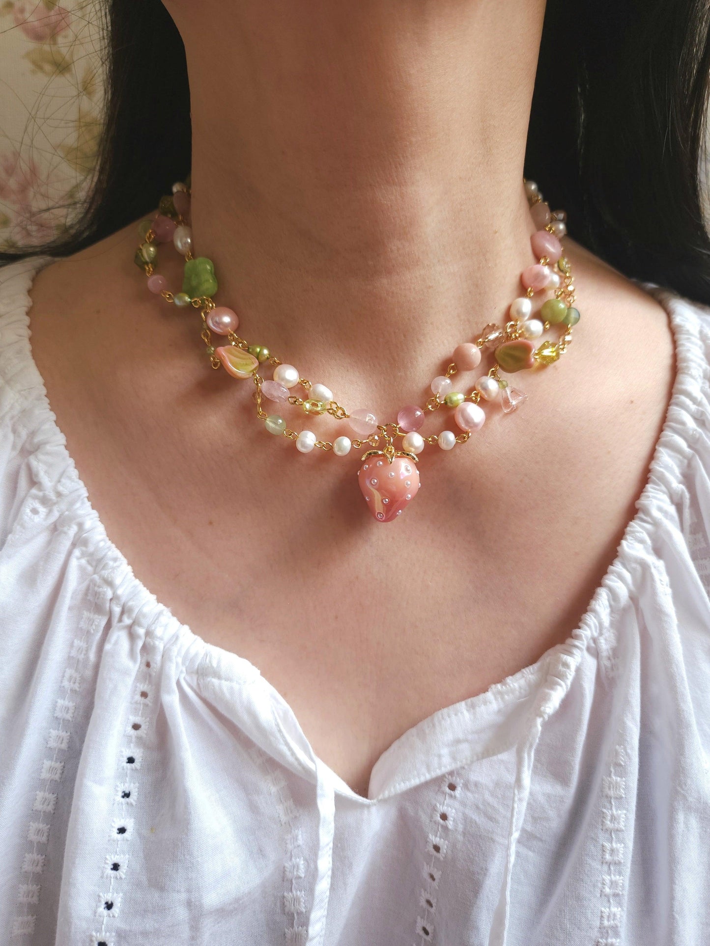 Strawberry Meadow Necklace