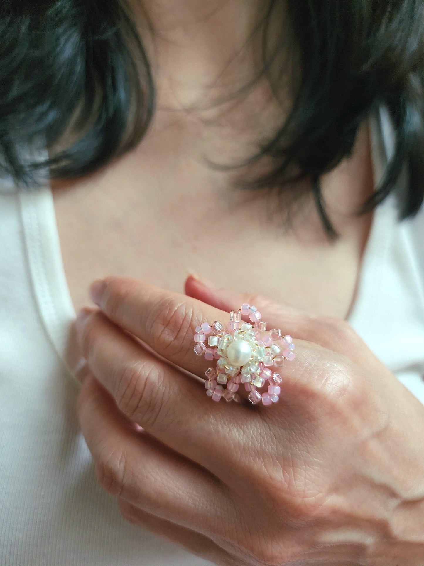 Soft Petals Floral Ring