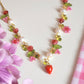 Strawberry Cream Shortcake Necklace