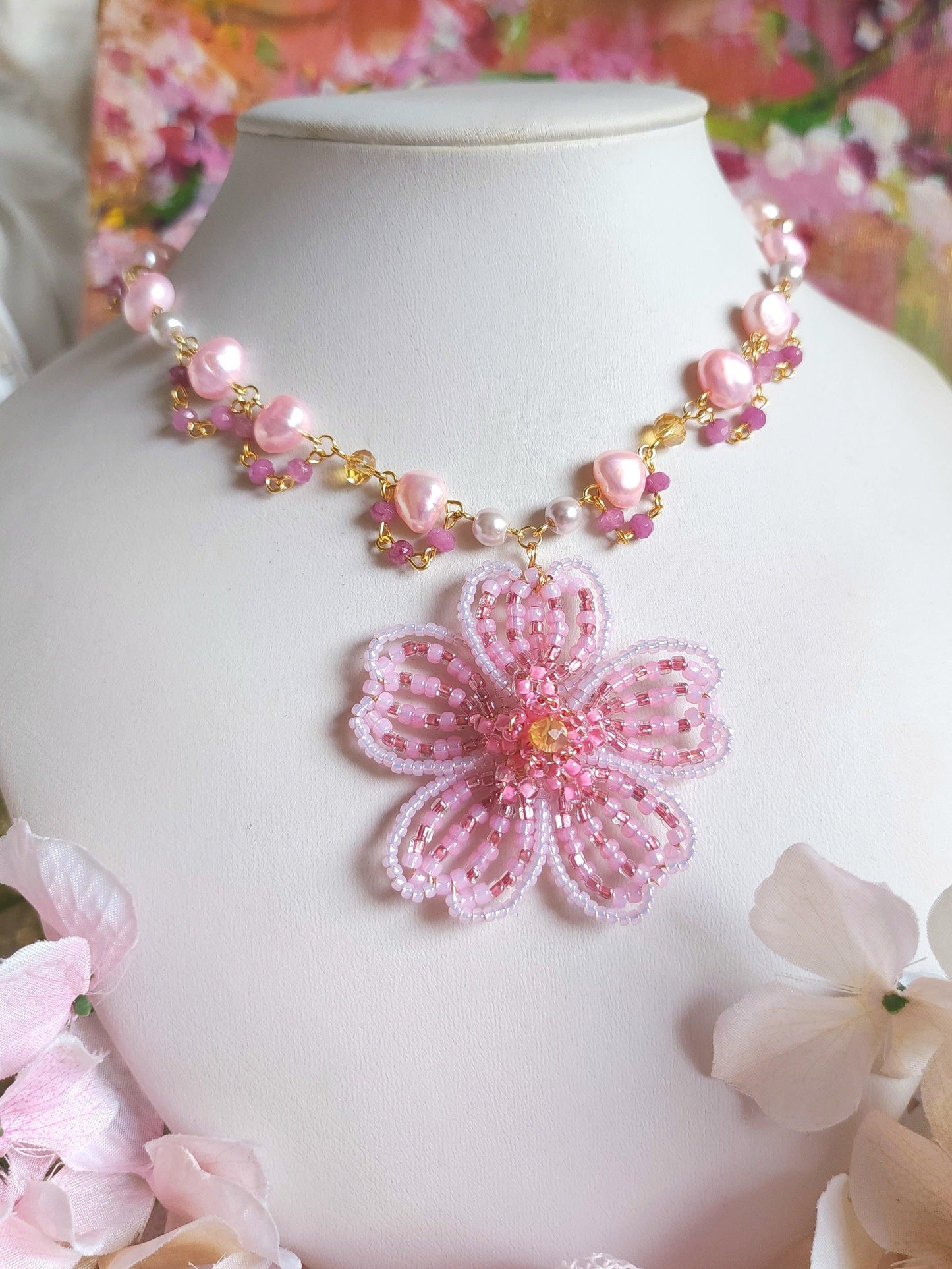 Cherry Blossom Princess Necklace