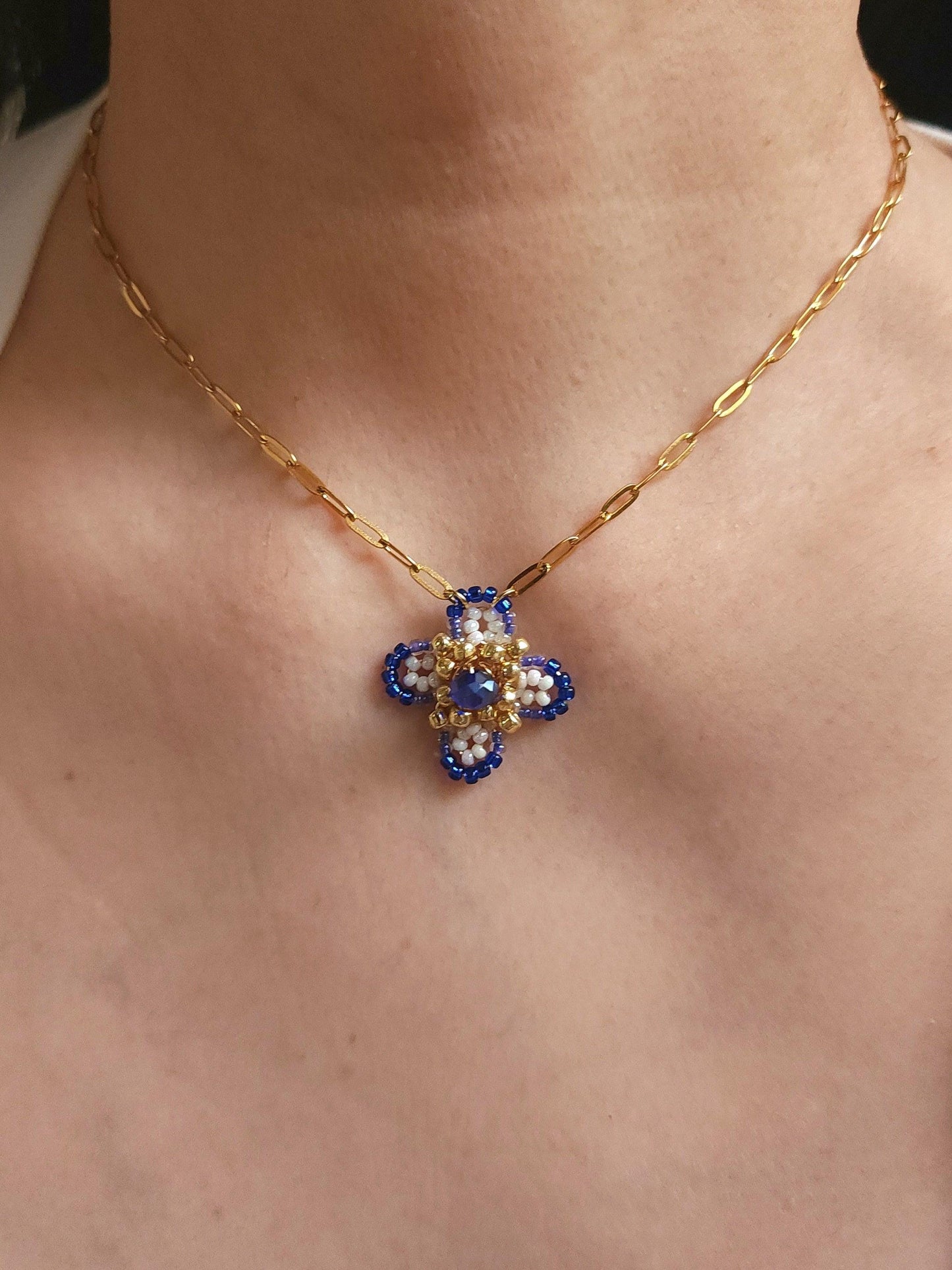 Butterfly Pea Lady Necklace