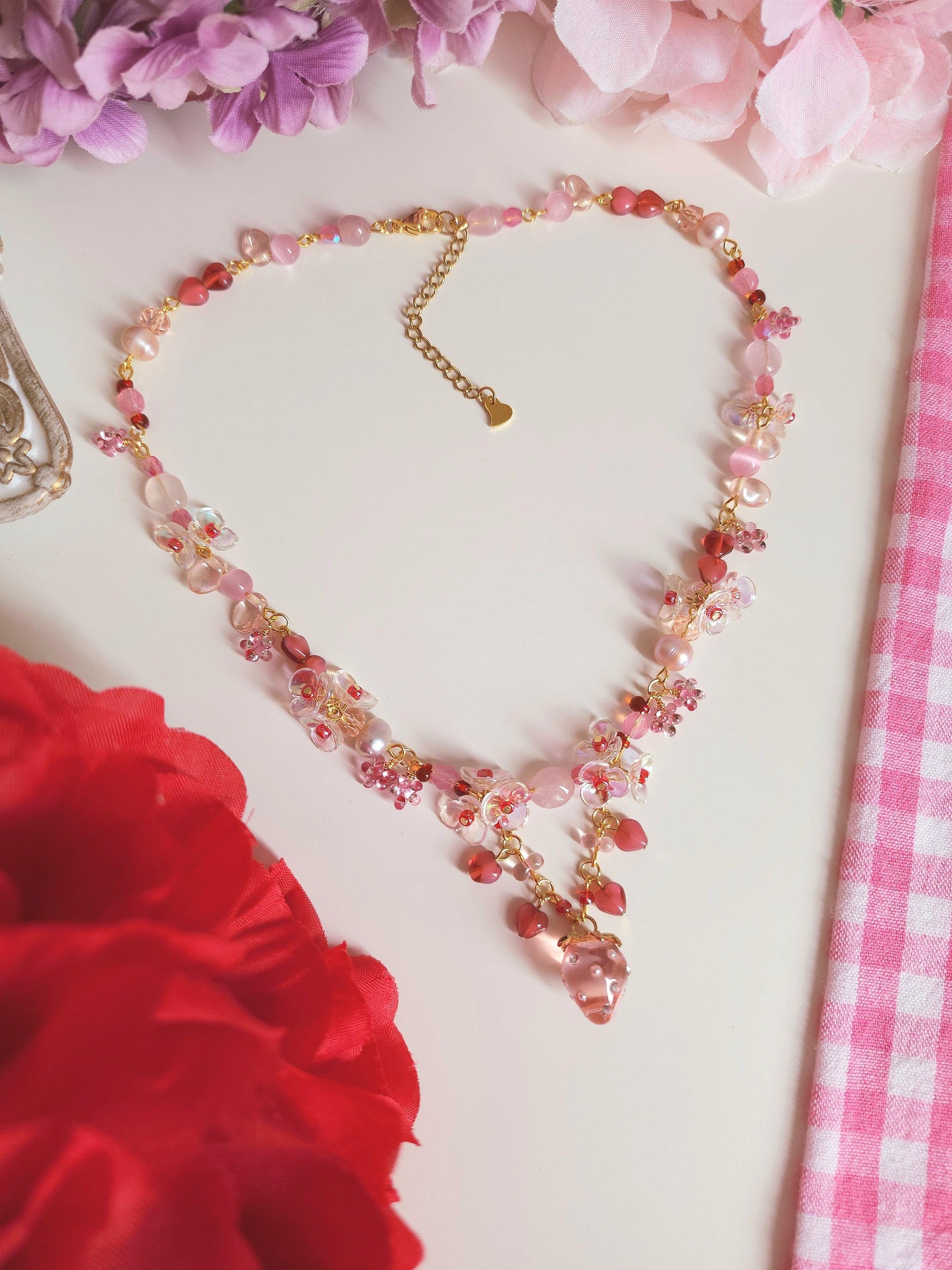 Strawberry Fizz Necklace