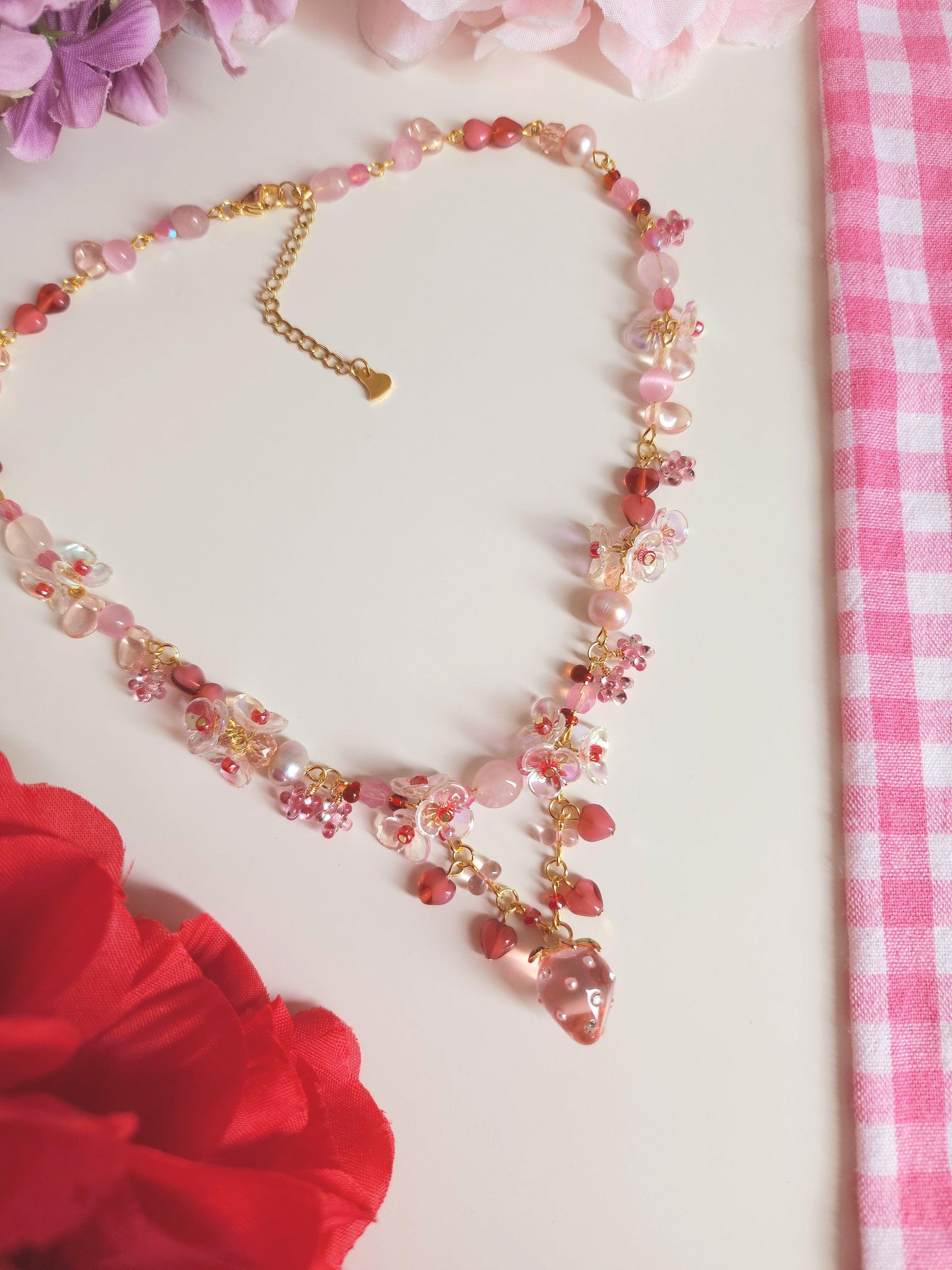 Strawberry Fizz Necklace