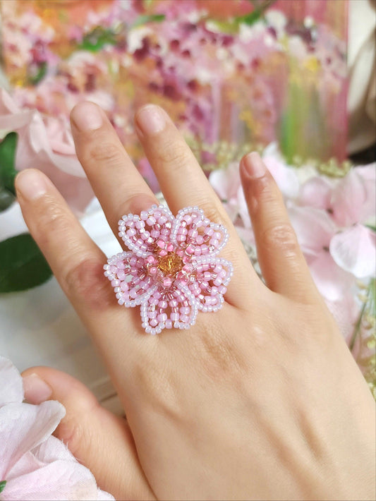 Cherry Blossom Flower Ring