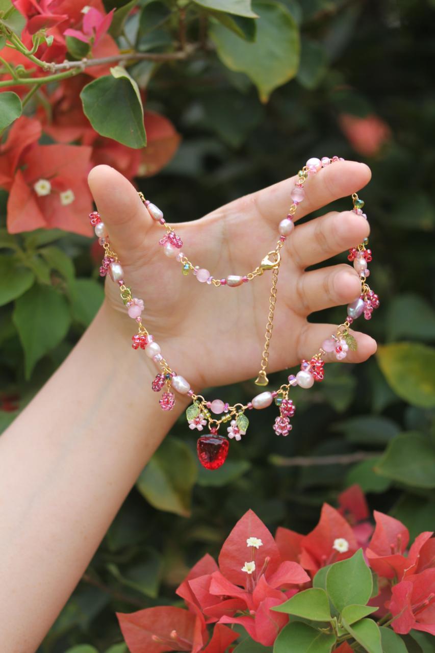 Strawberry Sundae Necklace