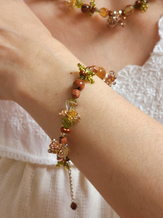 Autumn Colours Beaded Bracelet