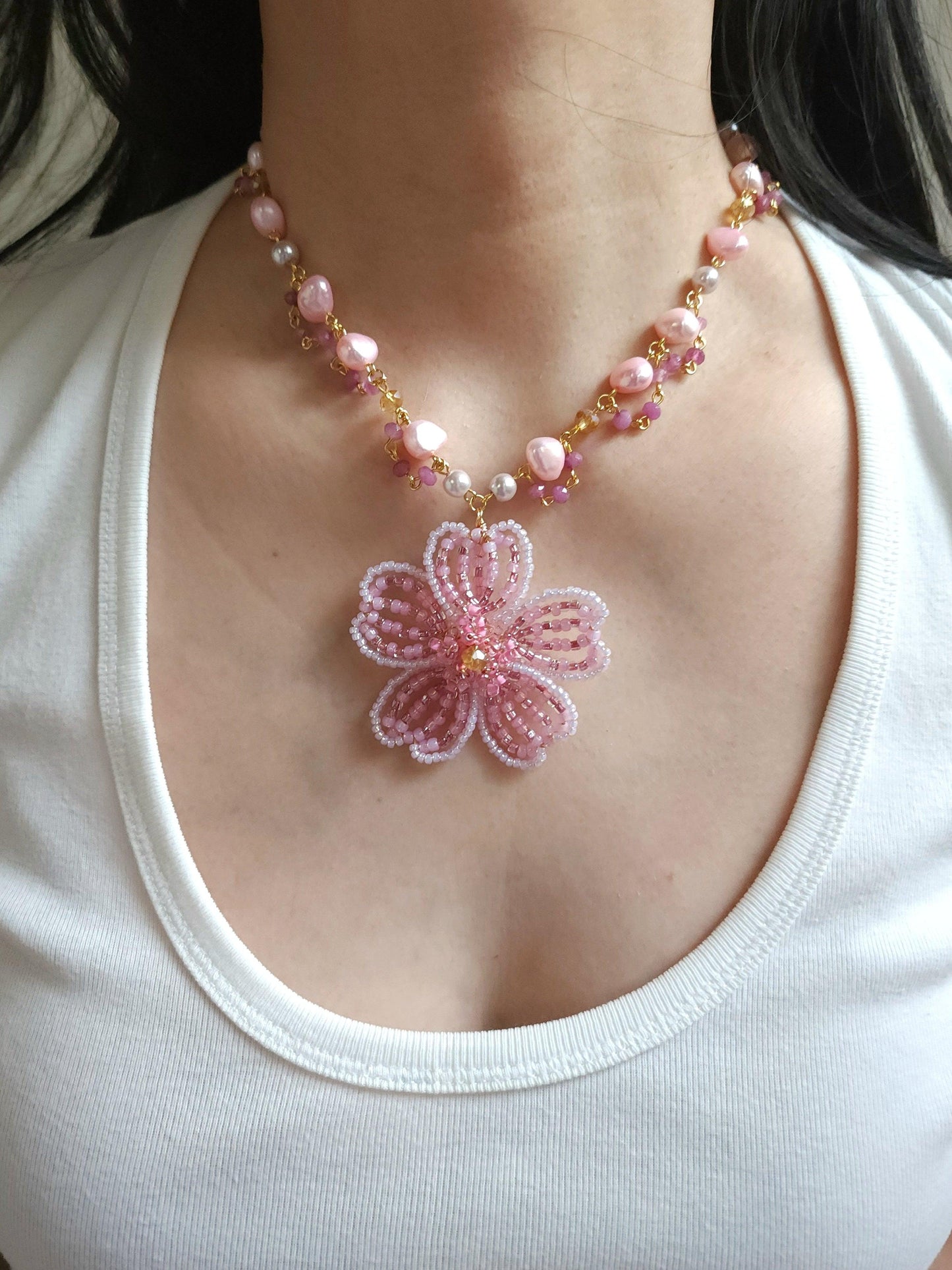 Cherry Blossom Princess Necklace