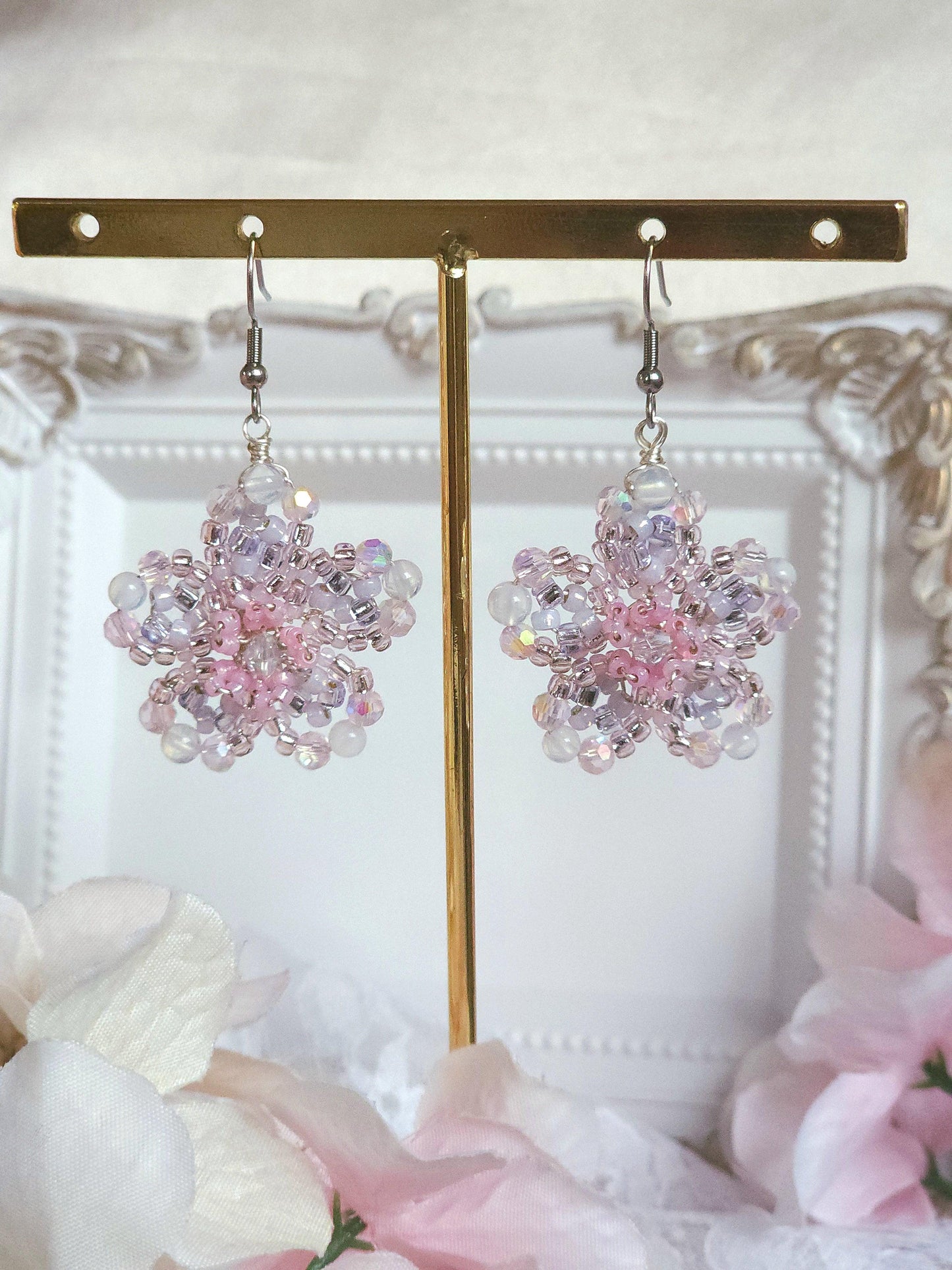 Cotton Candy Blossom Earrings