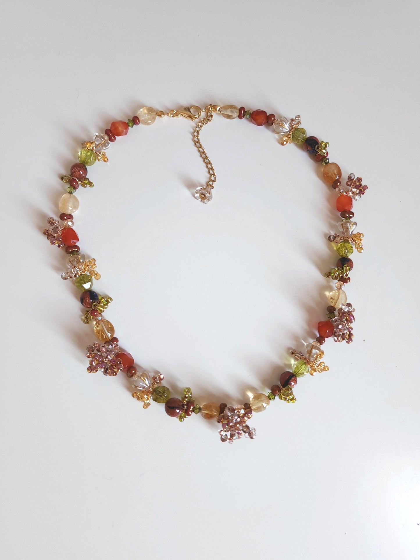 Autumn Colours Beaded Necklace