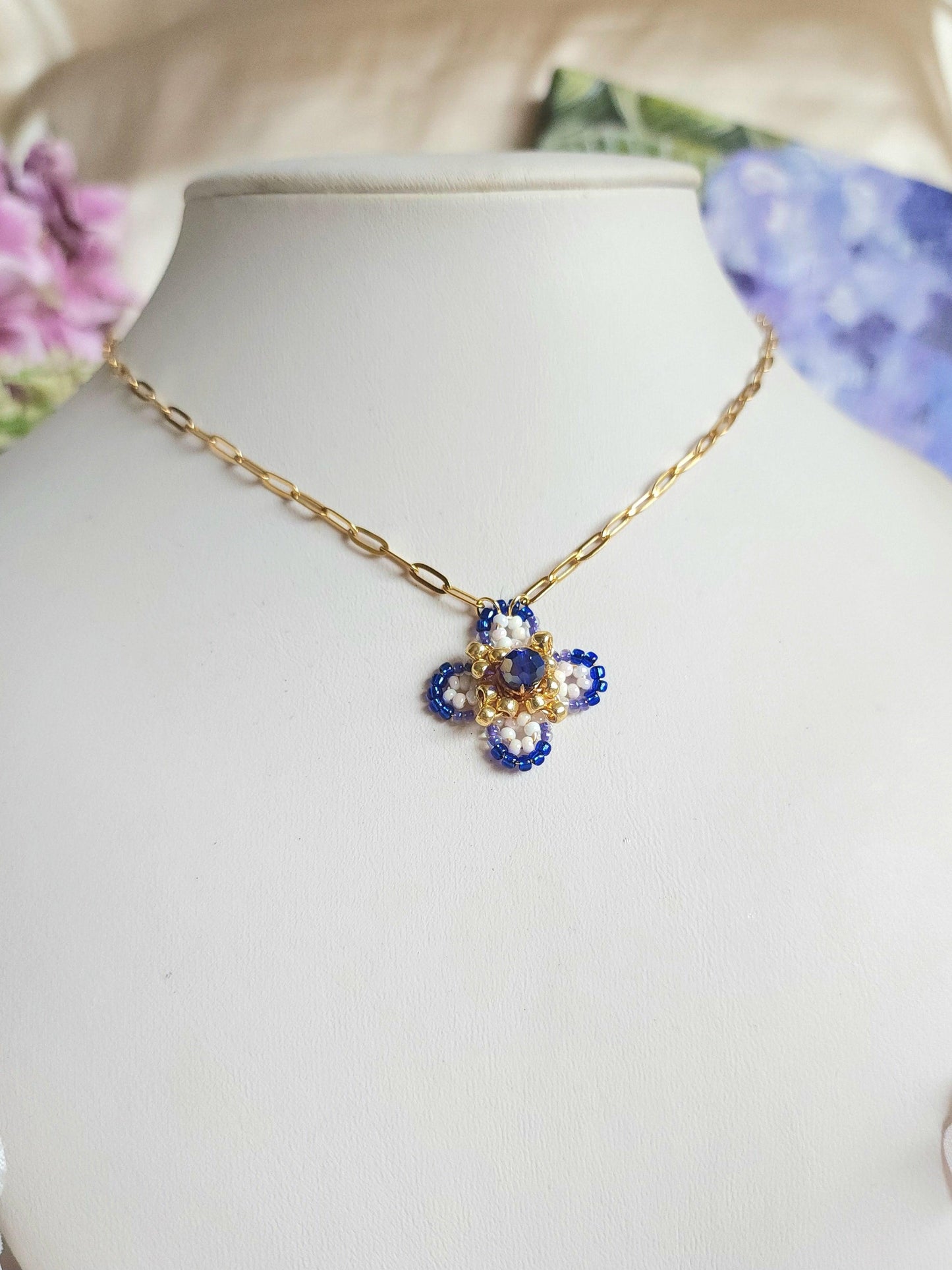 Butterfly Pea Lady Necklace