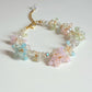 Cotton Candy Clouds Beaded Bracelet