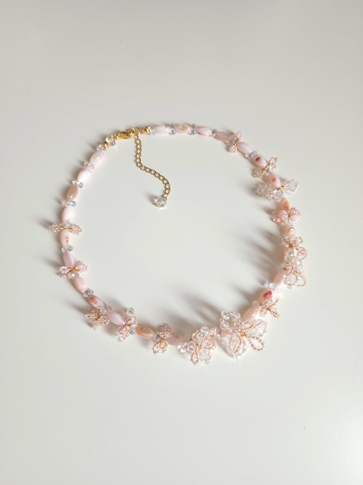 Aurora Blush Beaded Necklace