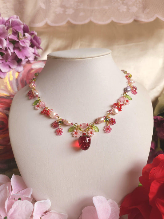 Strawberry Sundae Necklace