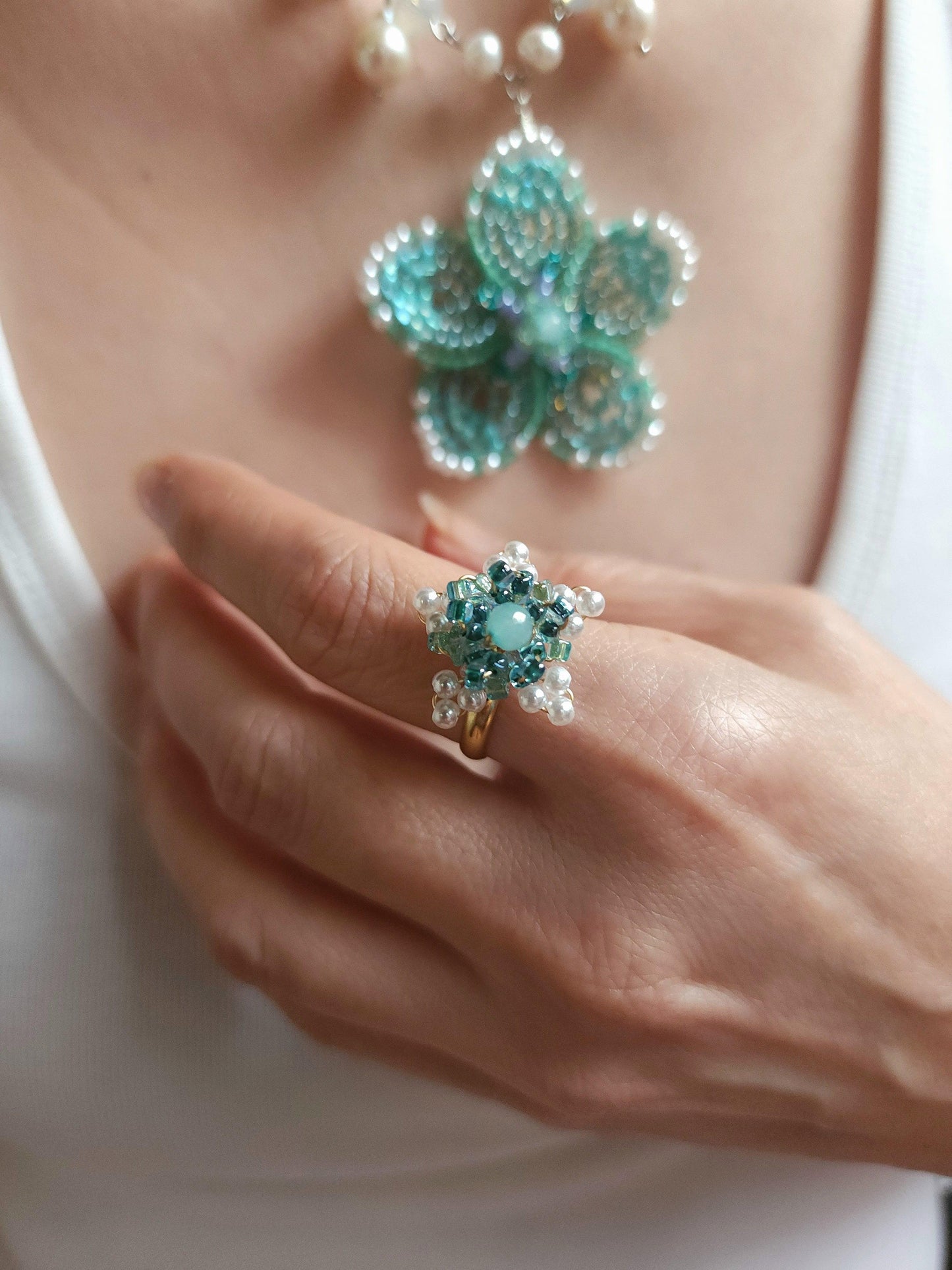 Oceanflower Star Ring