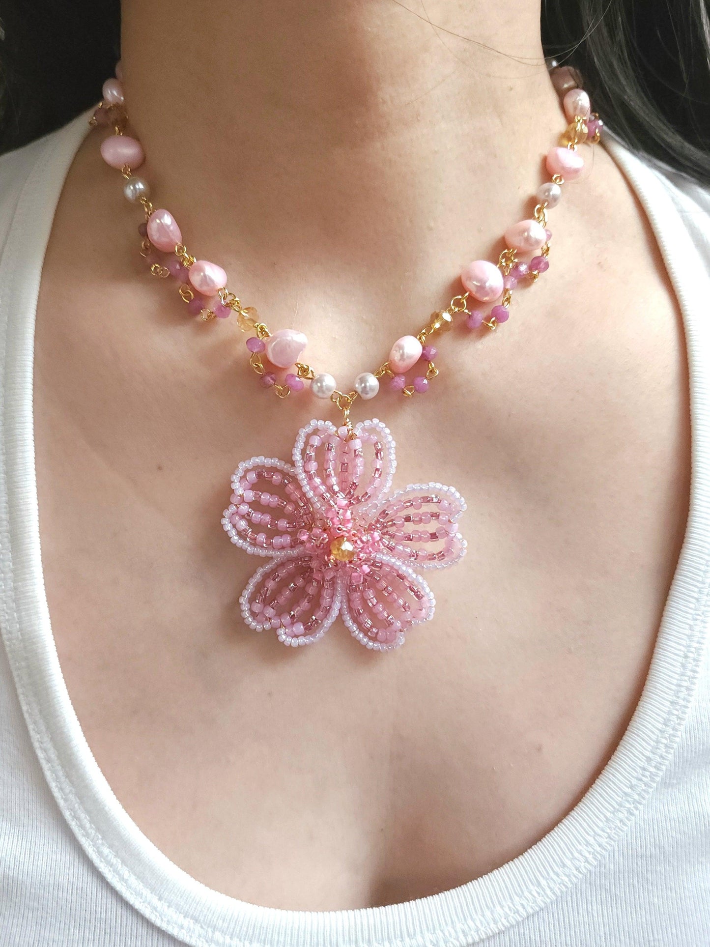 Cherry Blossom Princess Necklace