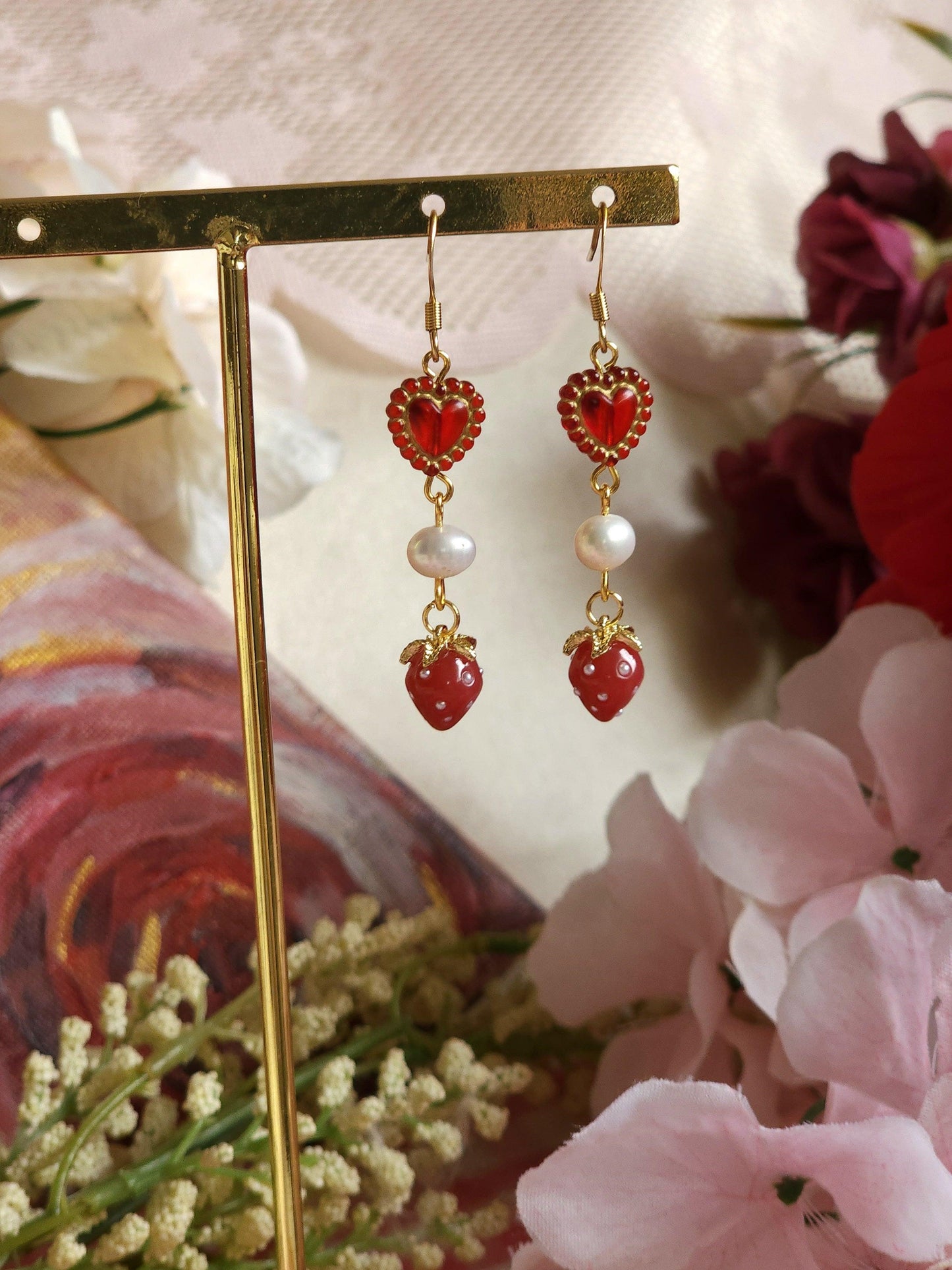 Ruby Radiance Earrings