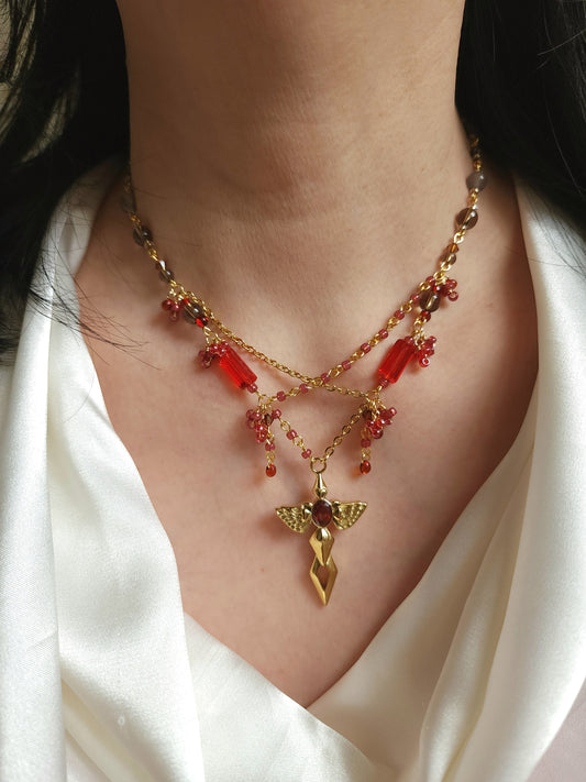 Crimson Guardian Necklace