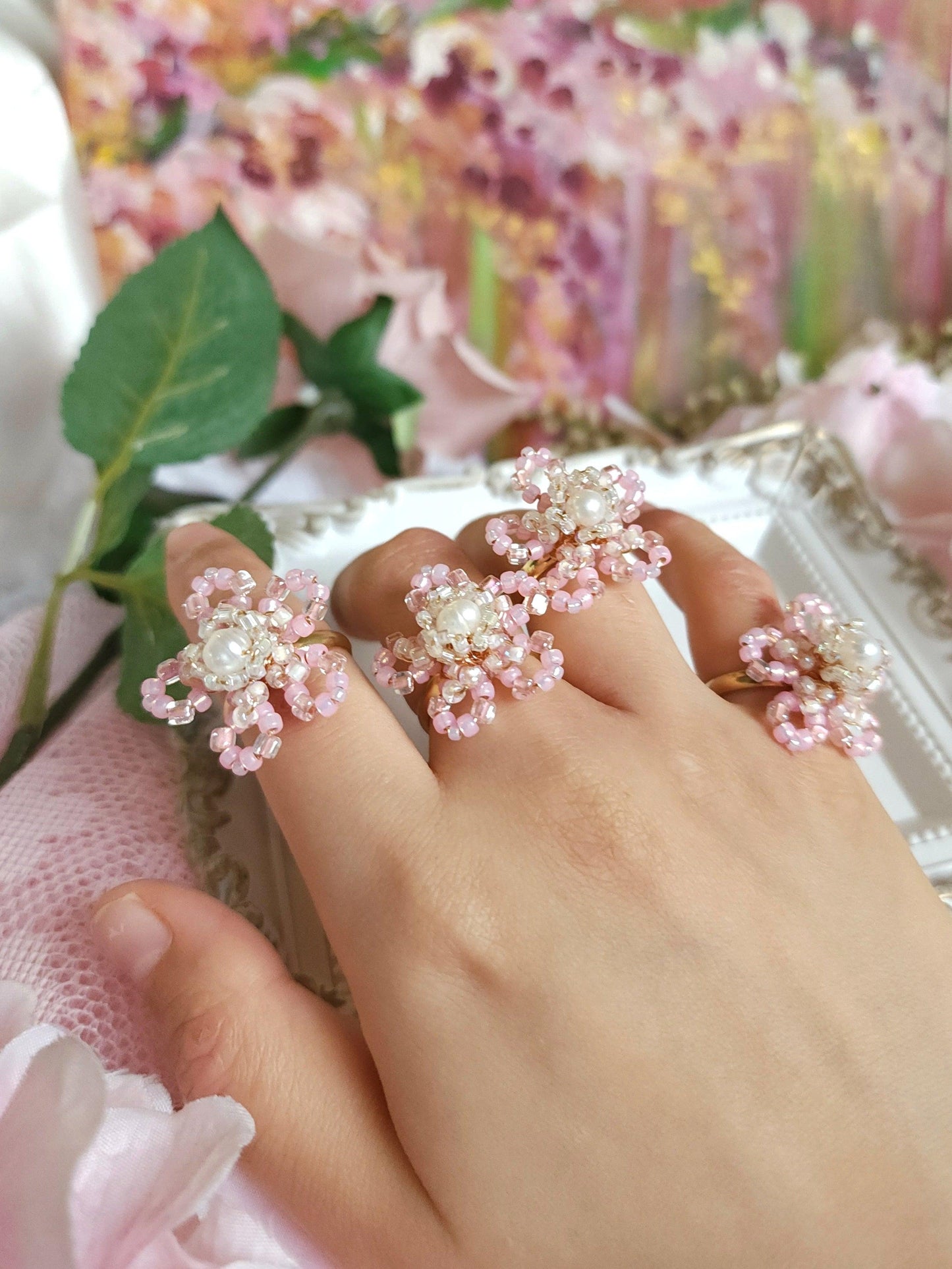 Soft Petals Floral Ring