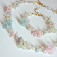 Cotton Candy Clouds Beaded Bracelet