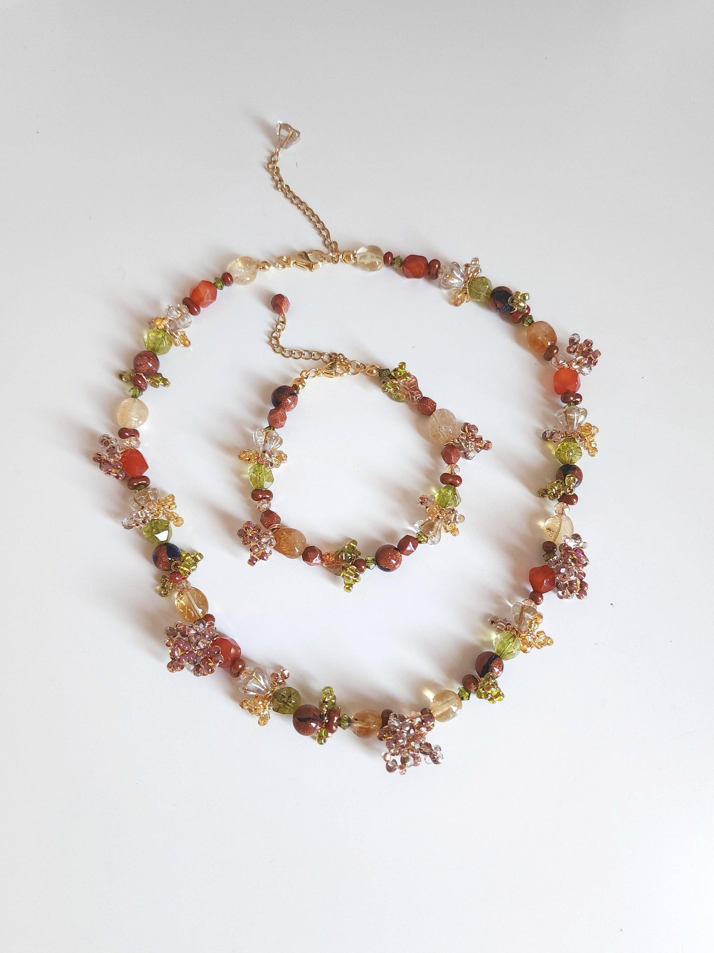 Autumn Colours Beaded Necklace