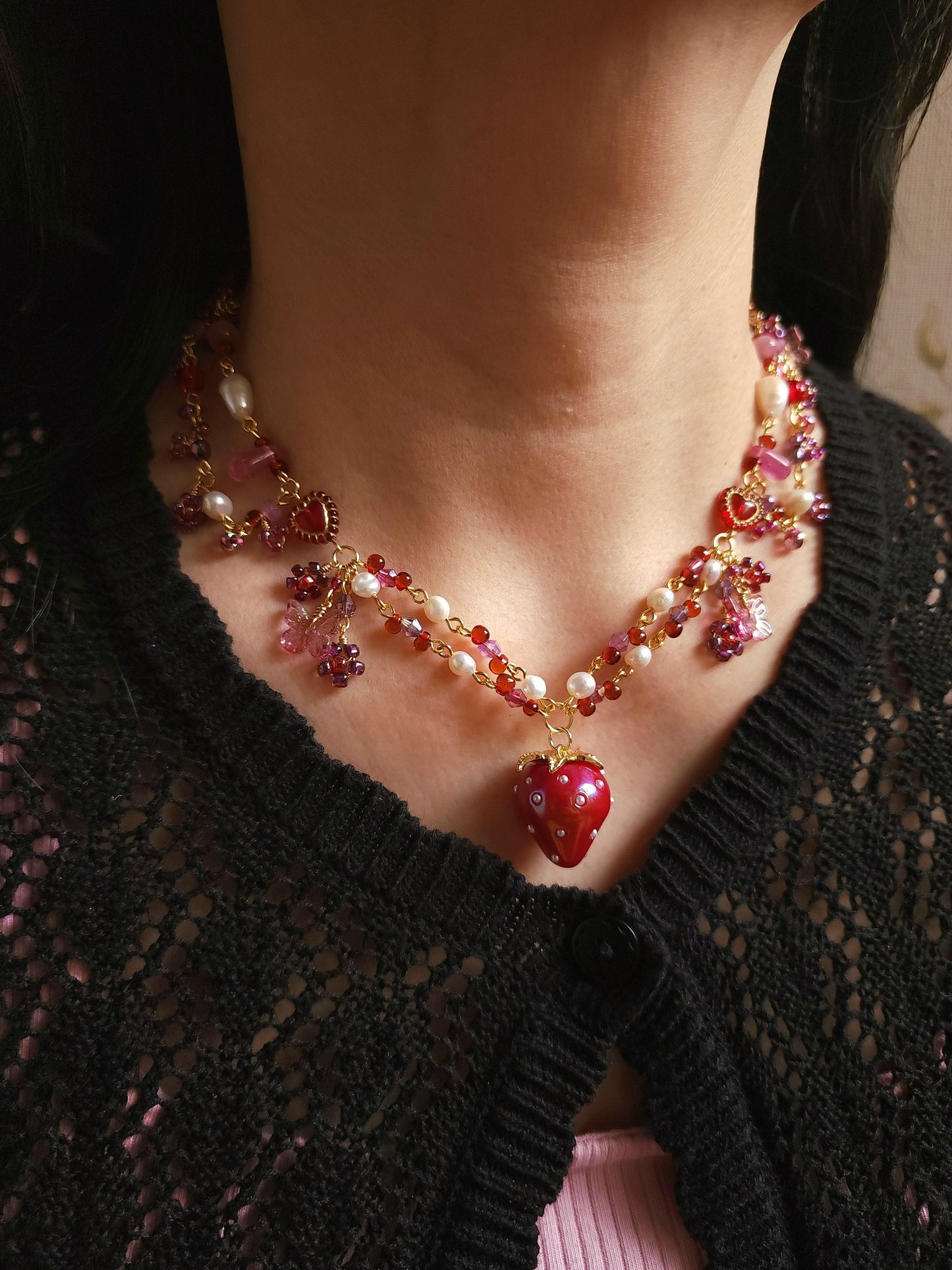 Garnet Grove Necklace