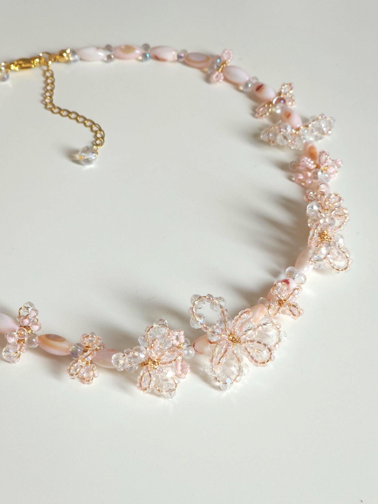 Aurora Blush Beaded Necklace