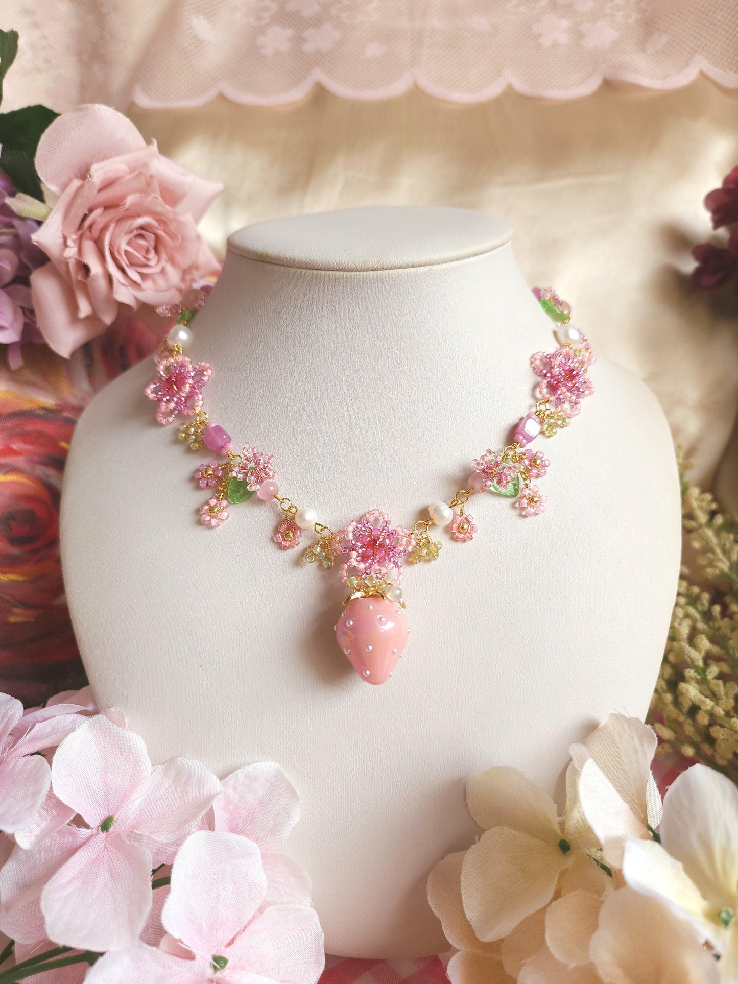 Blossoming Berry Harvest Necklace