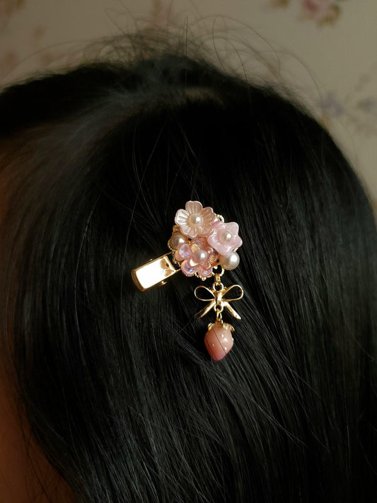 Strawberry Fruit Basket Hairclip