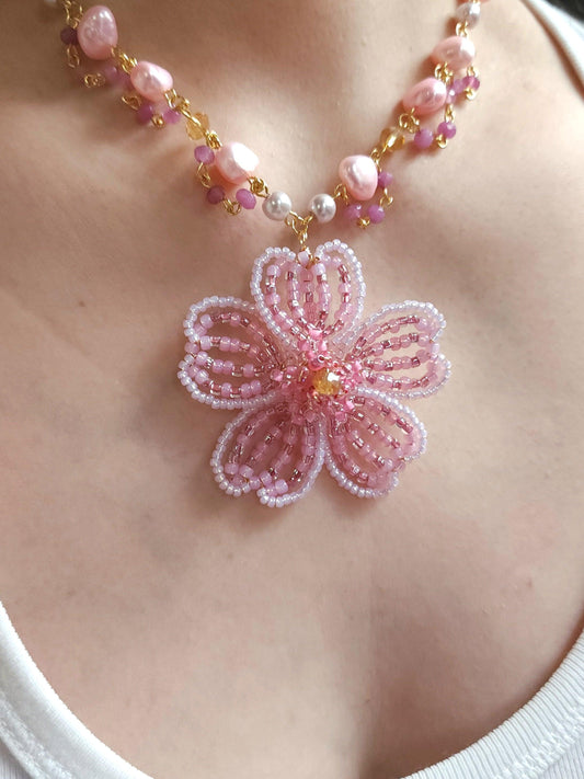 Cherry Blossom Princess Necklace