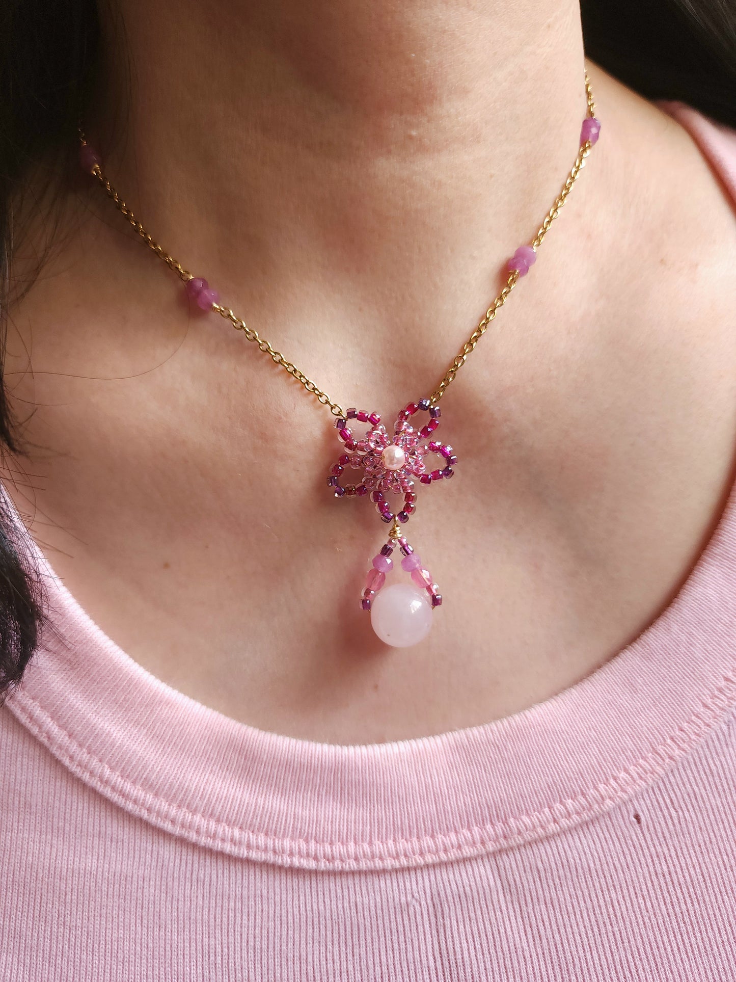 Rose at Dusk Necklace