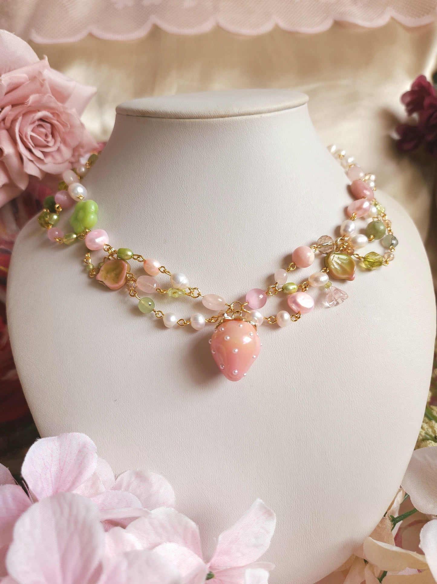 Strawberry Meadow Necklace