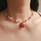 Sunlit Berry Garden Wire-wrapped Choker