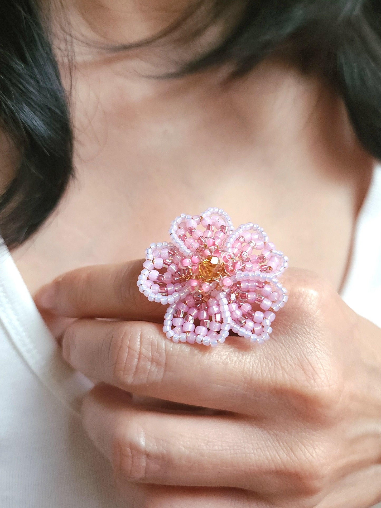 Cherry Blossom Flower Ring