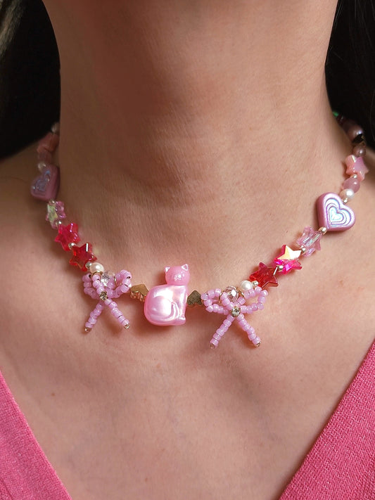 Princess Starry Kitty Necklace