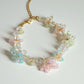 Cotton Candy Clouds Beaded Bracelet