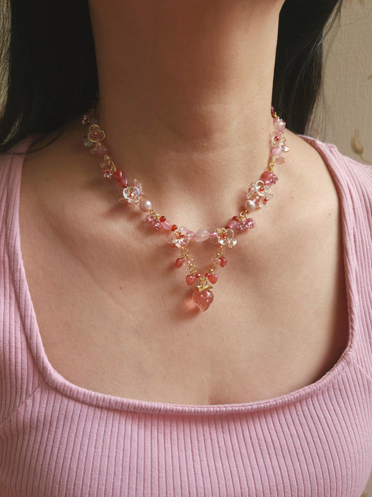 Strawberry Fizz Necklace