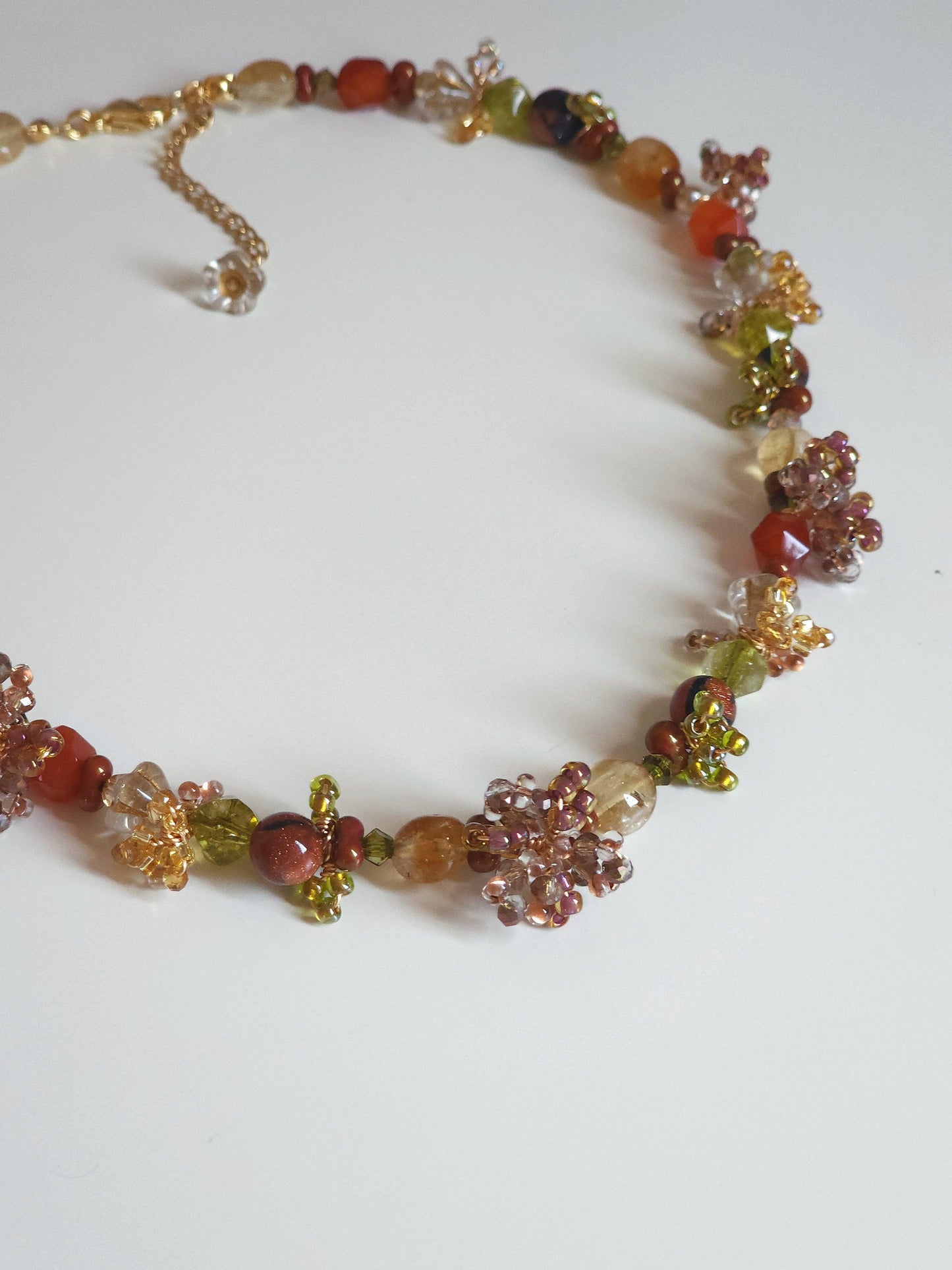 Autumn Colours Beaded Necklace