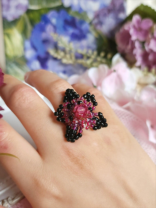 Black Orchid Ring