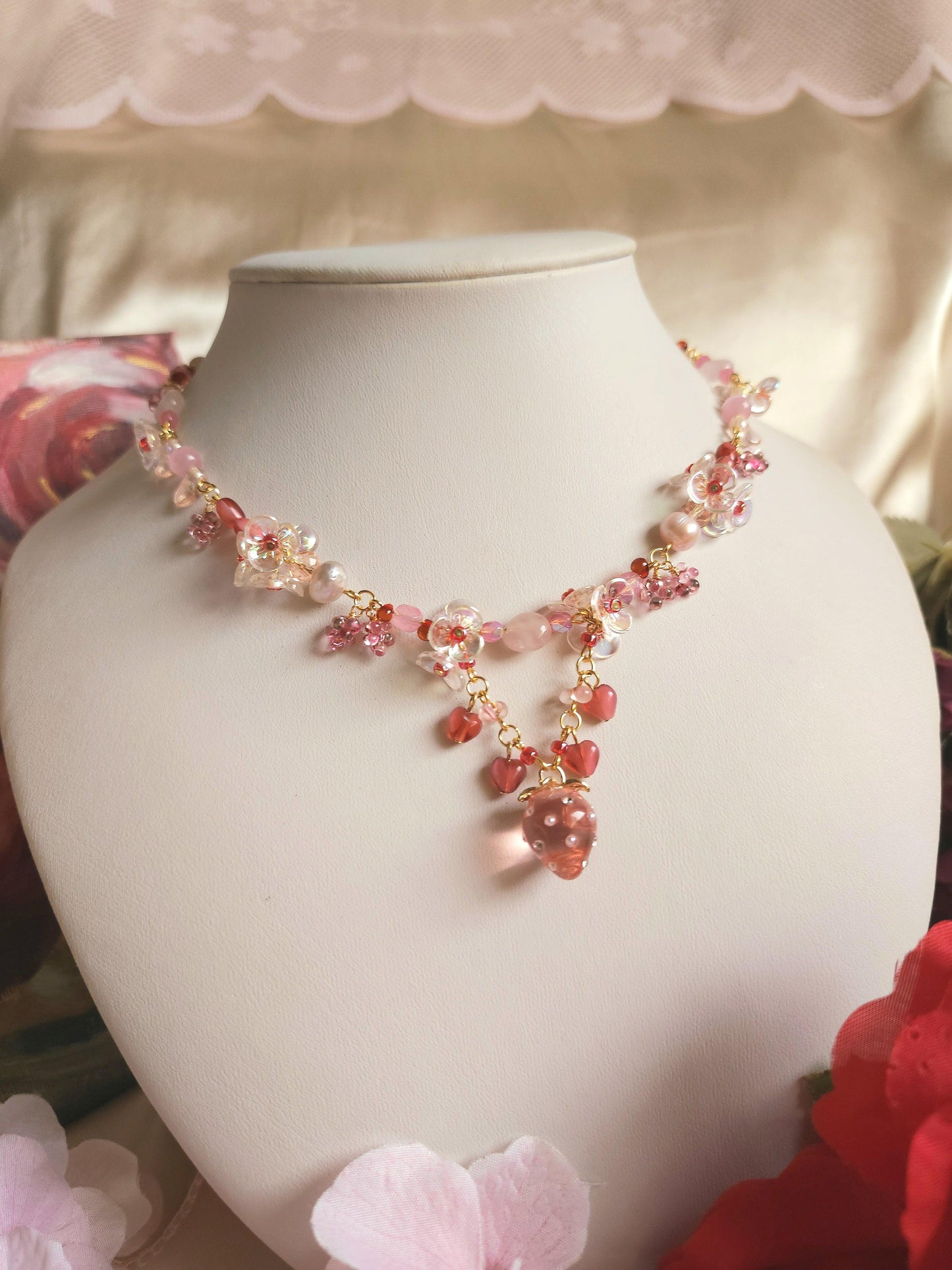 Strawberry Fizz Necklace