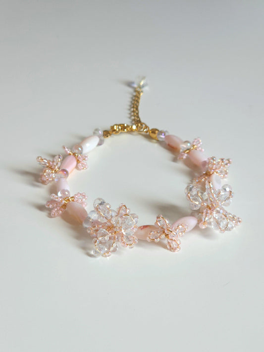 Aurora Blush Beaded Bracelet