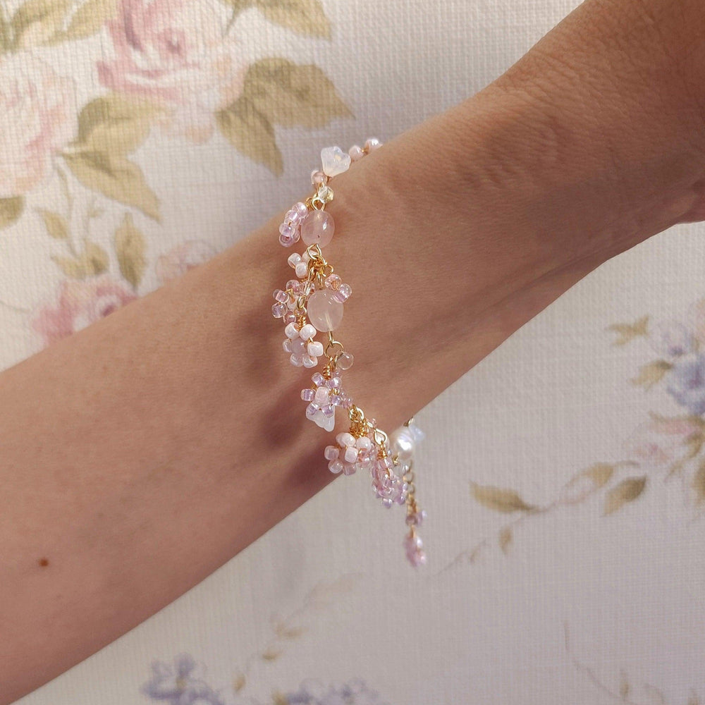 'Sakura's Kiss' Floral Bouquet Bracelet - By Cocoyu