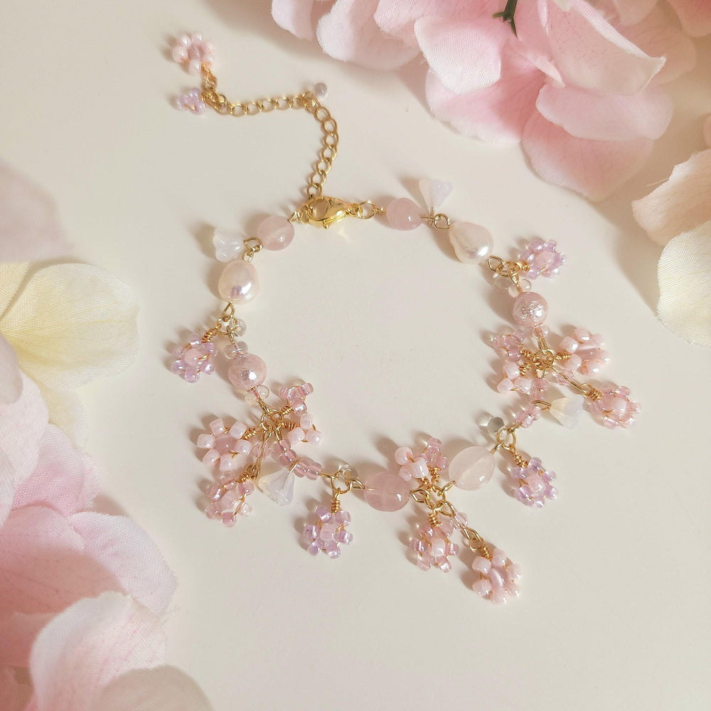 
                  
                    'Sakura's Kiss' Floral Bouquet Bracelet - By Cocoyu
                  
                