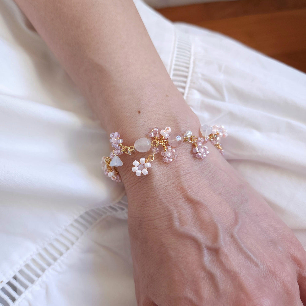 
                  
                    'Sakura's Kiss' Floral Bouquet Bracelet - By Cocoyu
                  
                