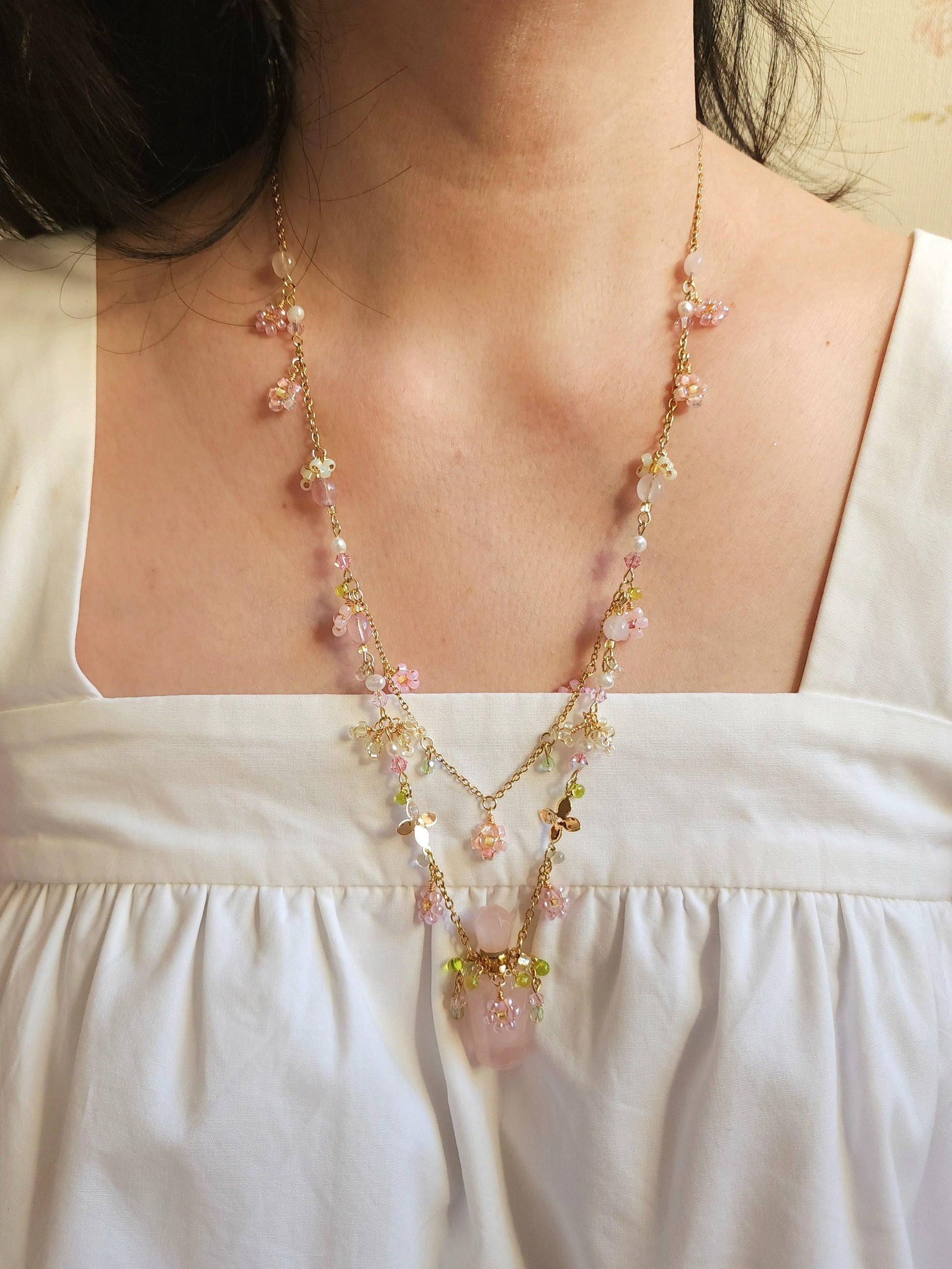 Spring Fairy's Favourite Perfume Bottle Necklace - By Cocoyu