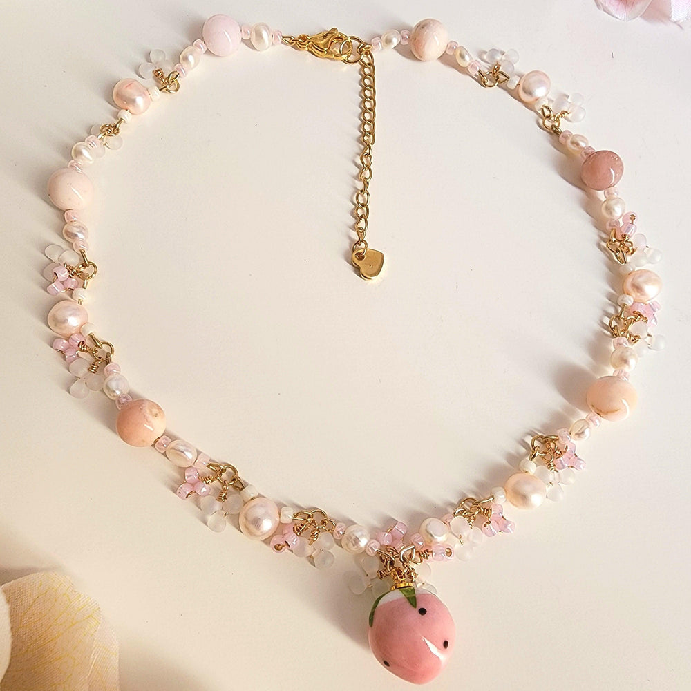 
                  
                    Strawberry Milk Tea Necklace - By Cocoyu
                  
                