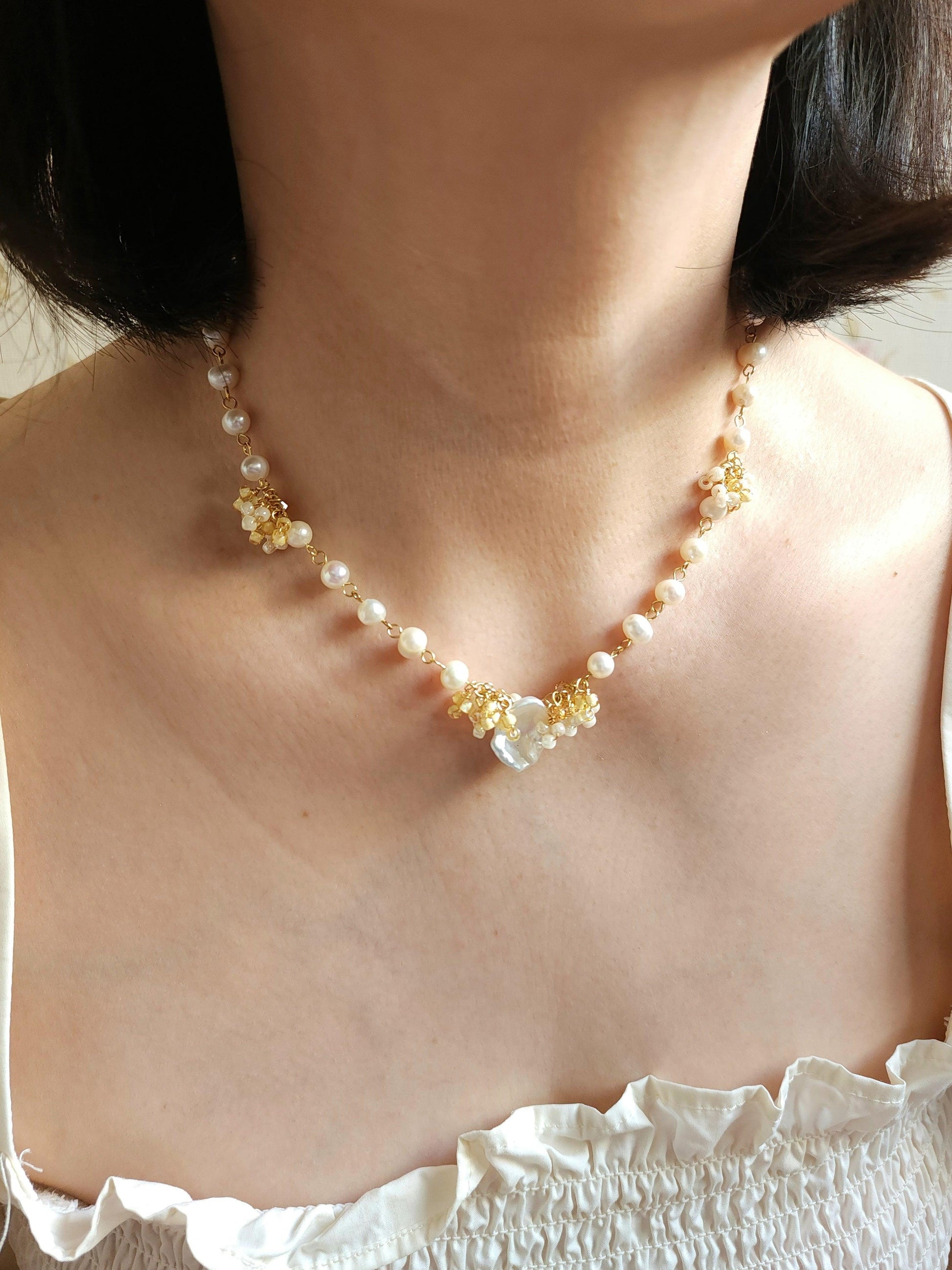 Keshi Pearl Necklace