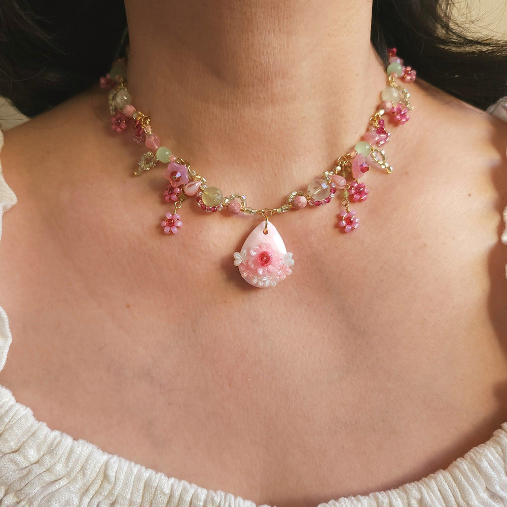 Vintage Charm Spring Jewels Necklace - By Cocoyu