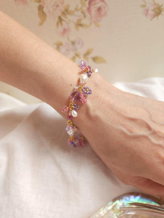 Violet Corals Bracelet - By Cocoyu