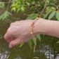 Gold Dune Citrine and Freshwater Pearl Bracelet