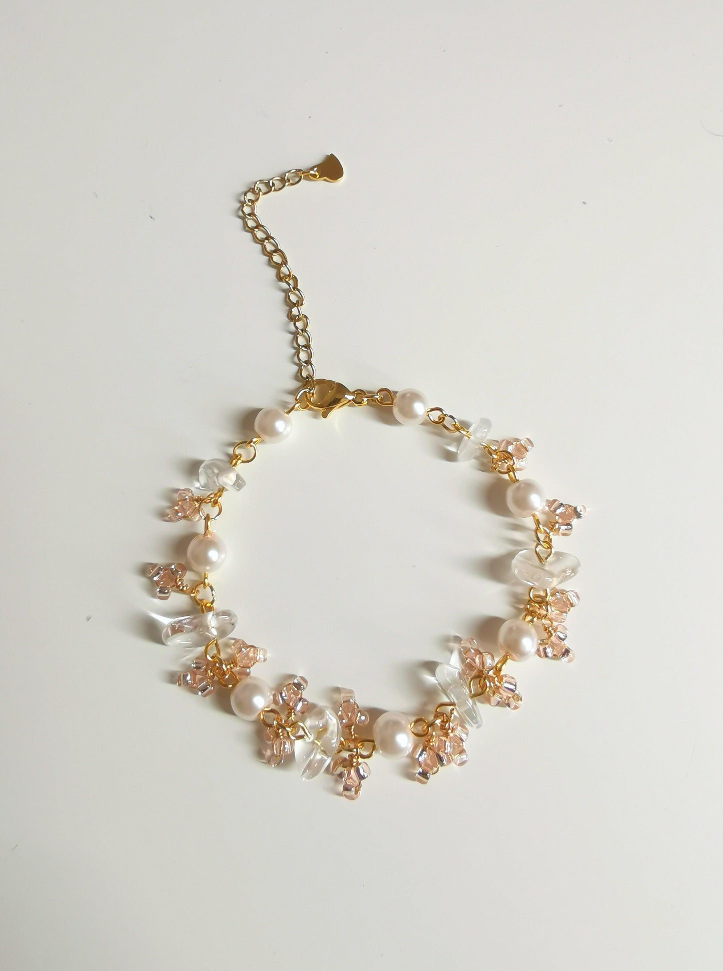 Fairy Pink Flowers Bracelet - By Cocoyu